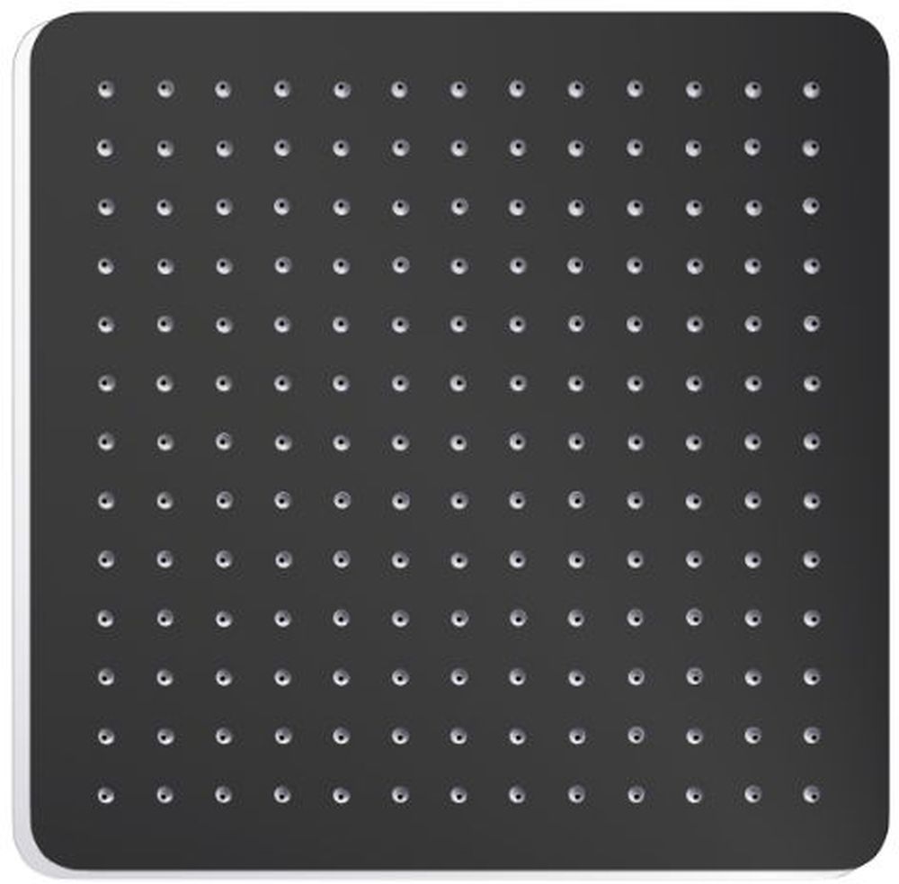 Excellent Slim ducha con efecto lluvia 20x20 cm cuadrada negro AREX.3022BL