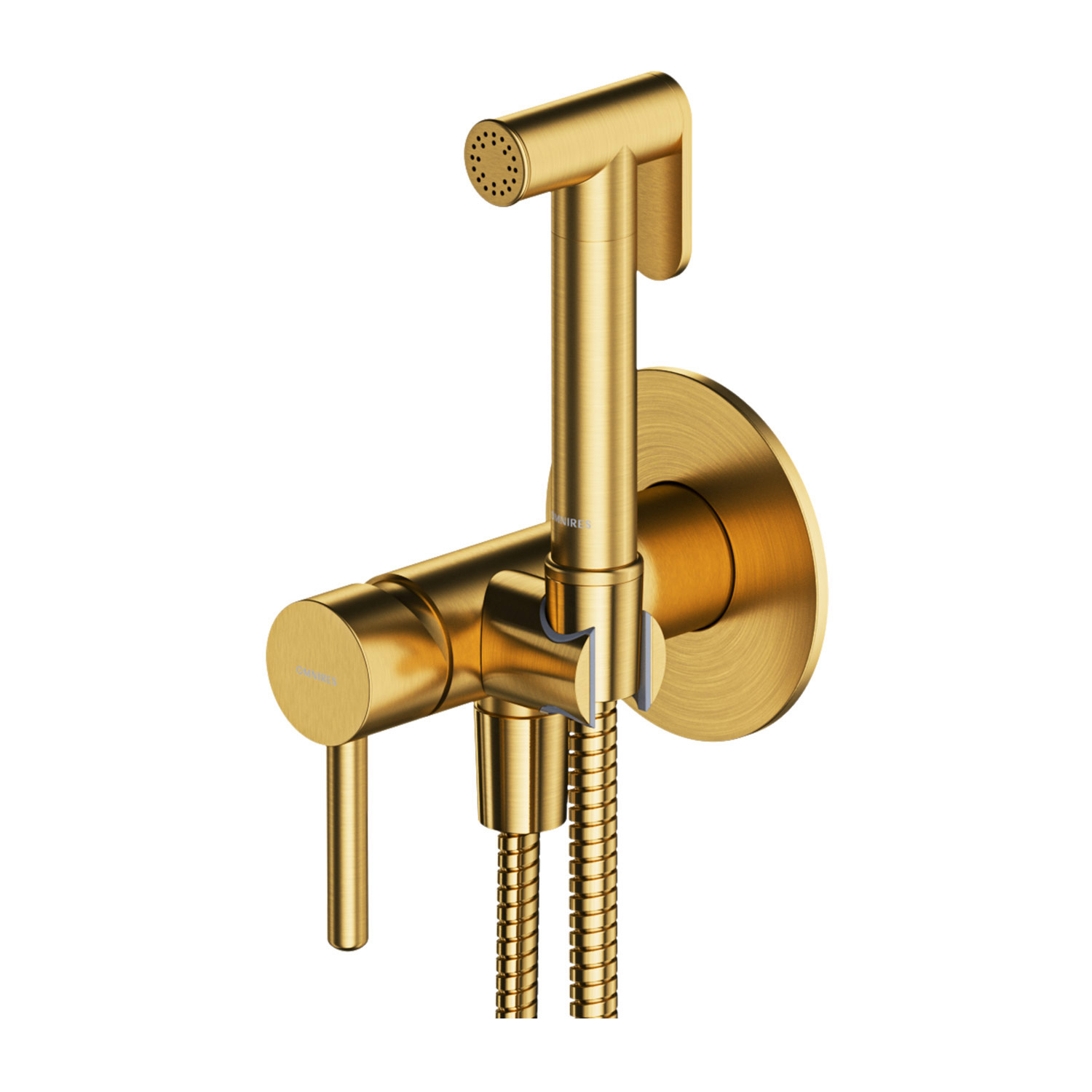 Omnires Y grifo de bidé con rociador empotrado oro SYSYBI2GLB