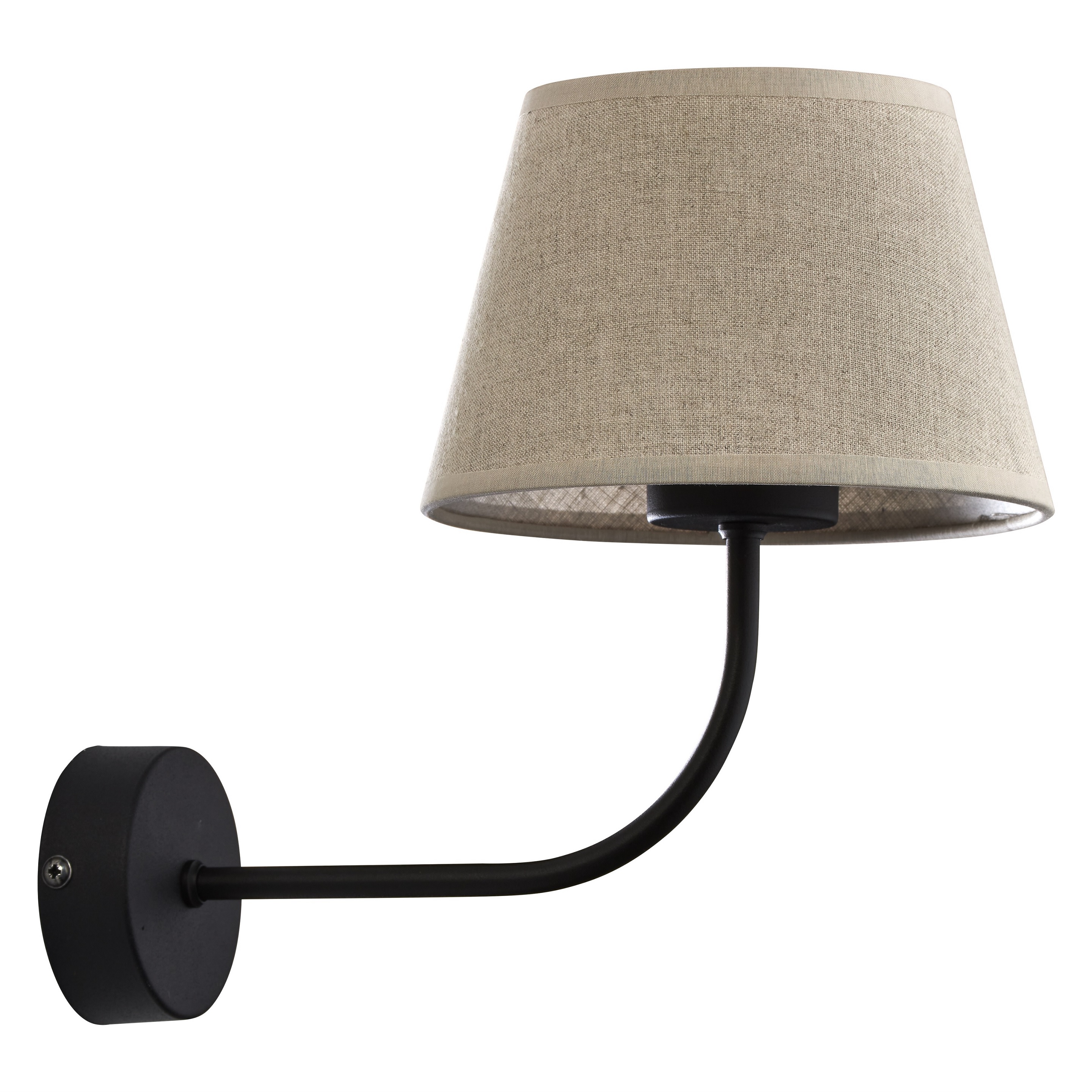 TK Lighting Chicago lámpara de pared 1x15 W negro-lino 4186