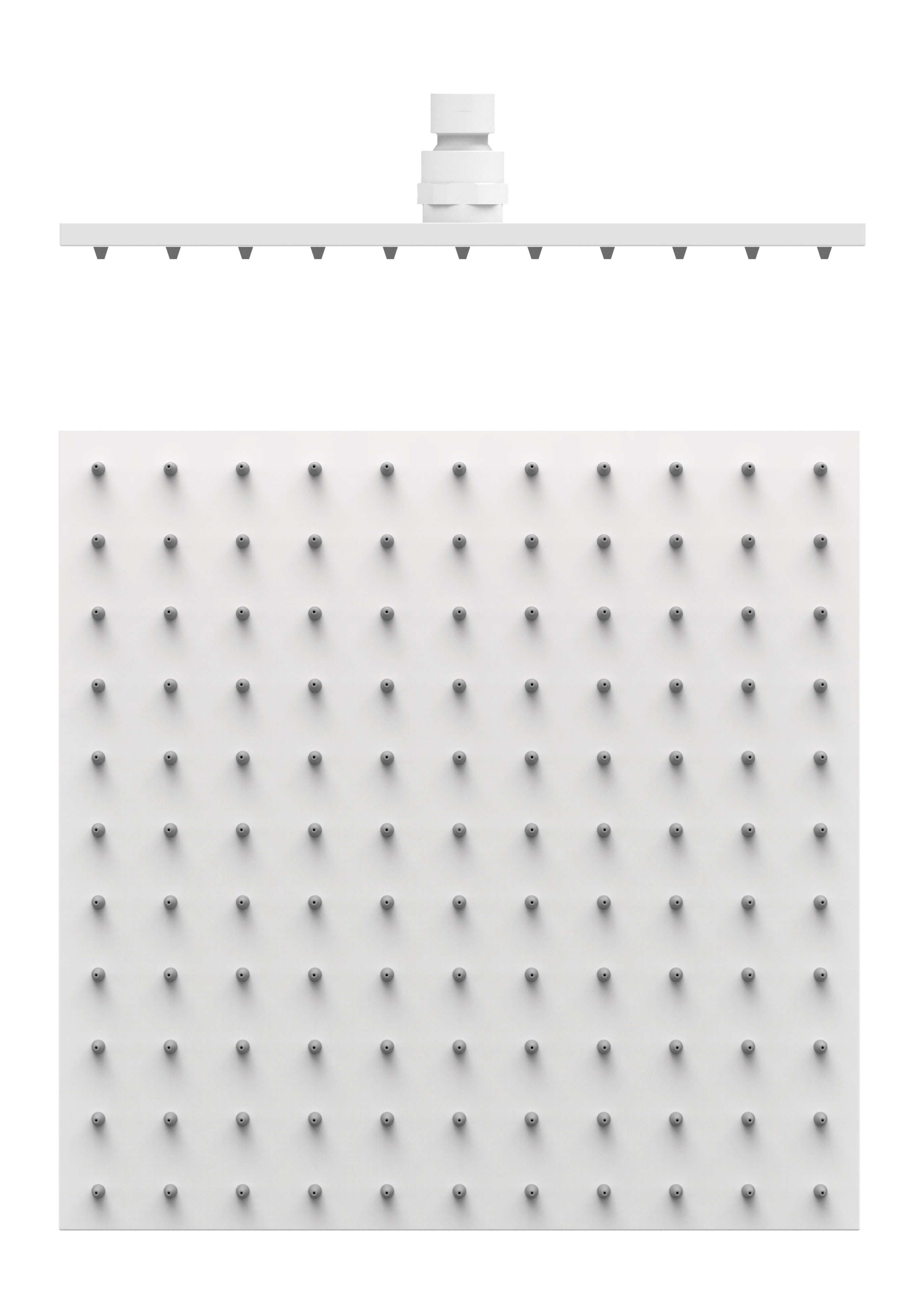 Tres Barras Y Ducha ducha con efecto lluvia 30x30 cm cuadrada blanco 13413830BM