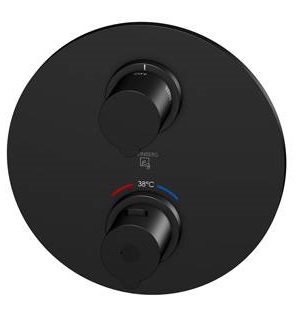 Steinberg 100 grifo de bañera y ducha empotrado con termostato negro 10041333S