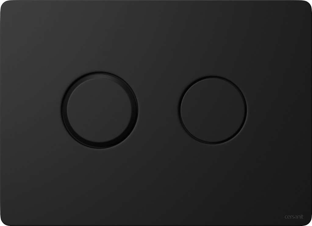 Cersanit Accento Circle botón de descarga para WC negro K97-425