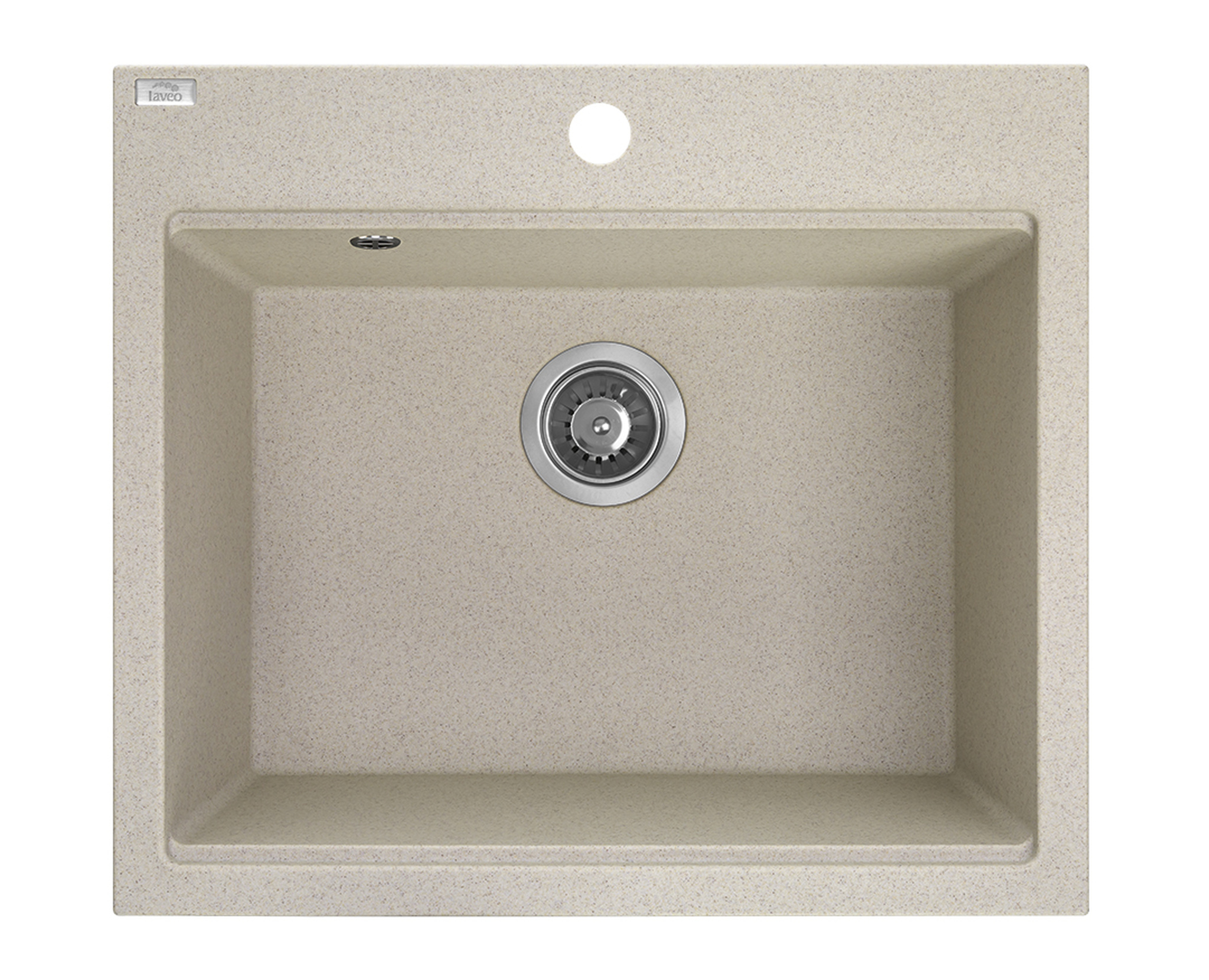 Laveo Tau fregadero de granito 57x50 cm beige SBT410Y