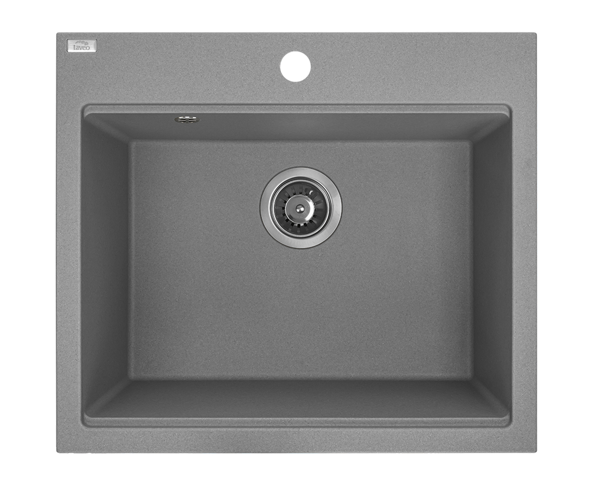 Laveo Tau fregadero de granito 57x50 cm gris/grafito/ónix SBT510Y