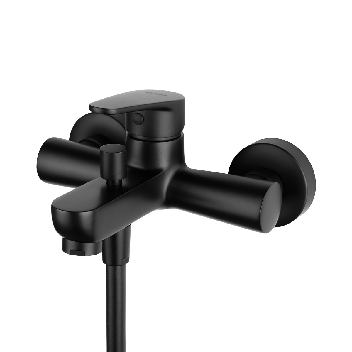 Hagser Della grifo de bañera y ducha a pared negro HGR90000034