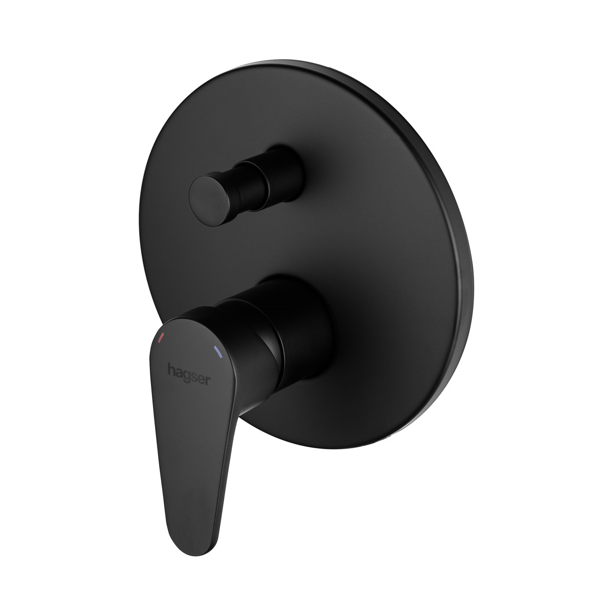 Hagser Della grifo de bañera y ducha empotrado negro HGR11000034