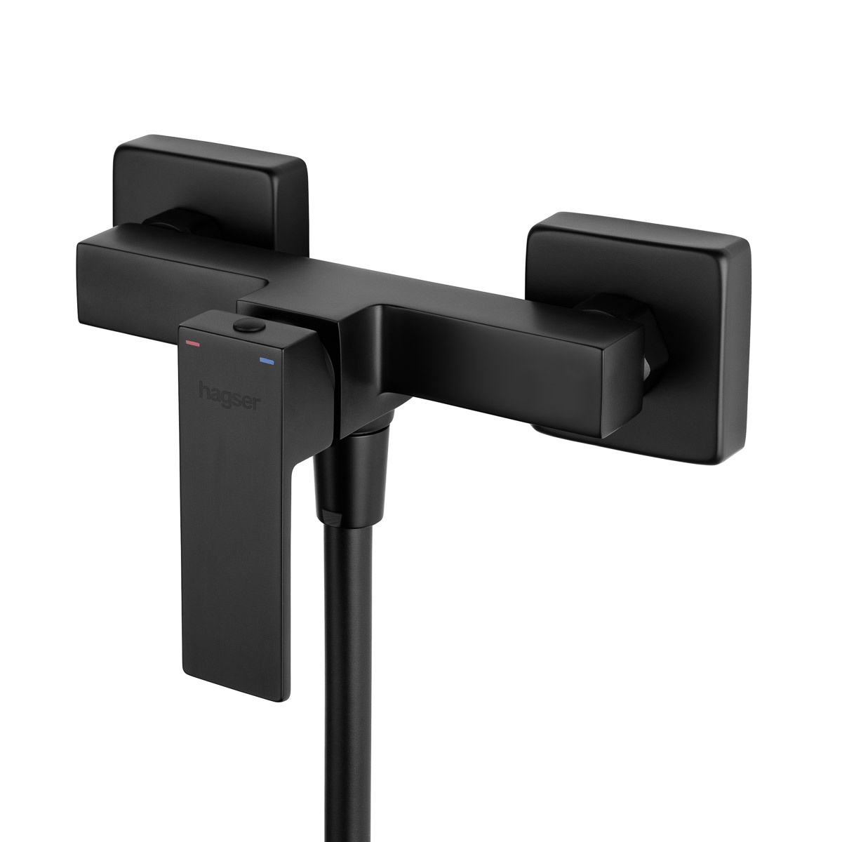 Hagser Ulva grifo para ducha a pared negro HGR60000033