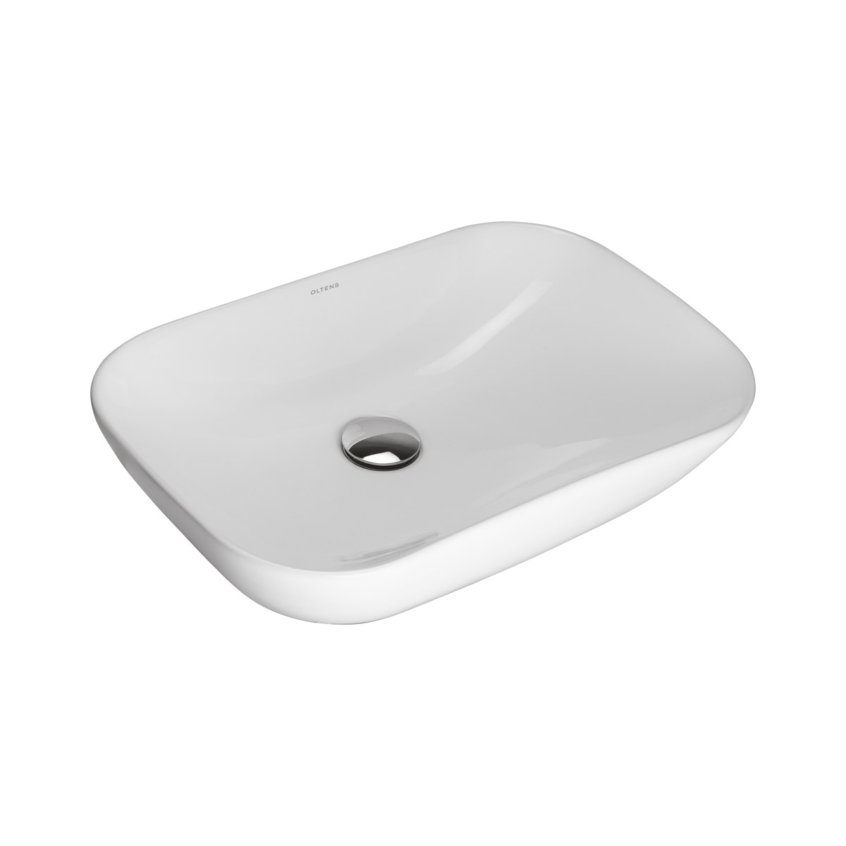 Oltens Solvig lavabo 51x34 cm oval sobre encimera blanco 40822000
