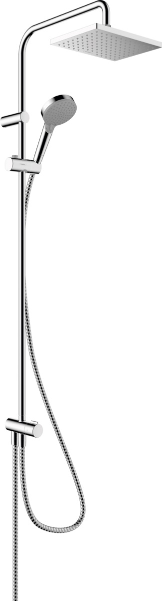 Hansgrohe Vernis Shape conjunto de ducha a pared con rociador con efecto lluvia cromo 26282000
