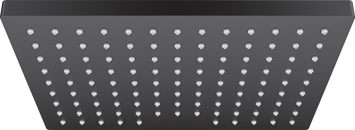 Hansgrohe Vernis Shape ducha con efecto lluvia 23x17 cm rectangular negro 26283670