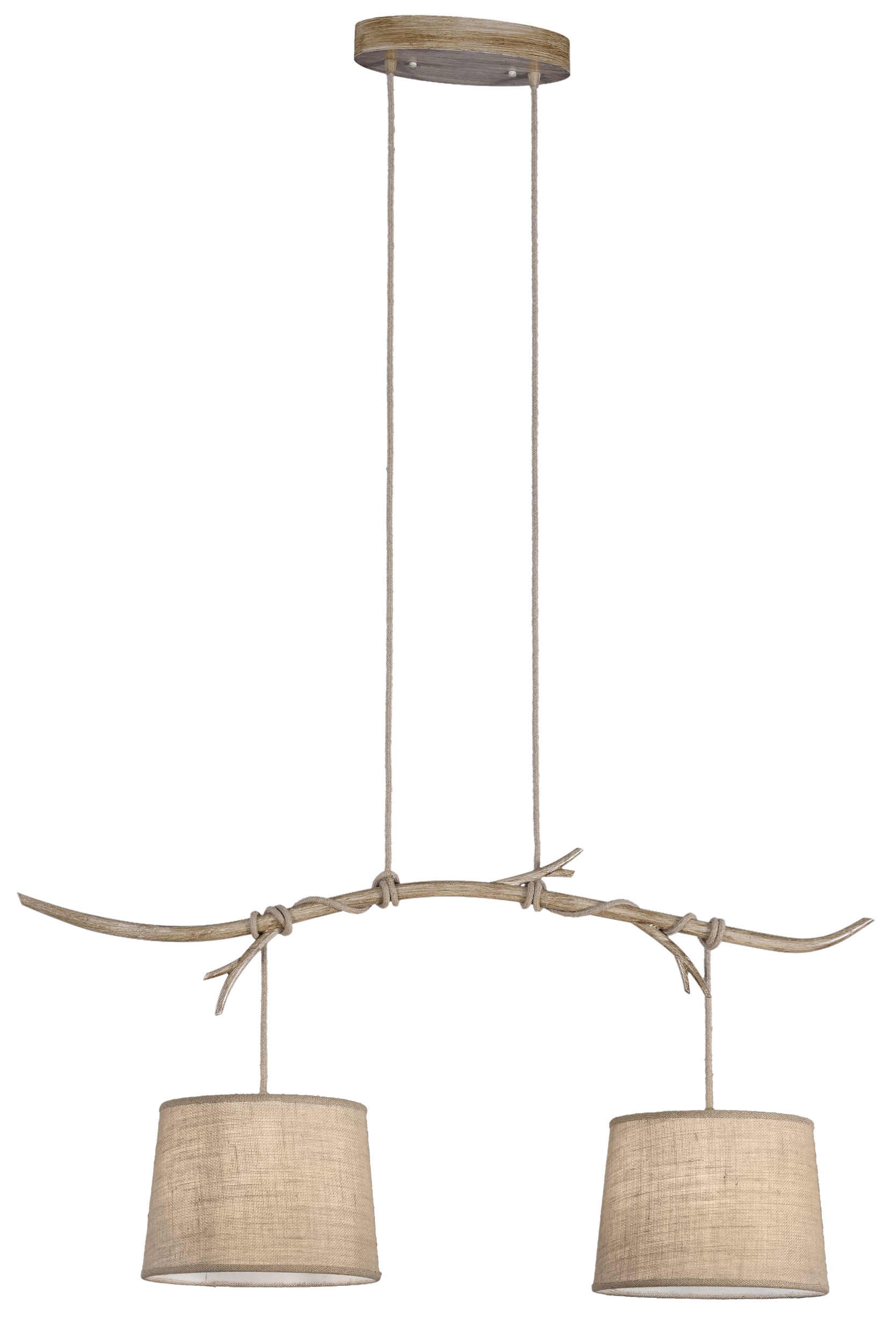 Mantra Sabina lámpara colgante 2x20 W madera 6177