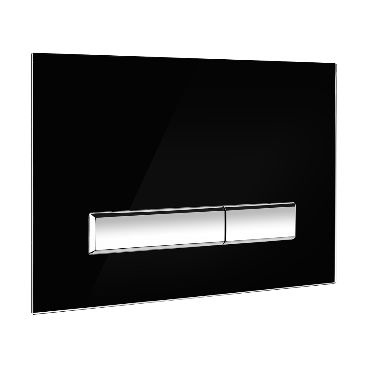 Oltens Torne botón de descarga para WC negro/cromo 57200310