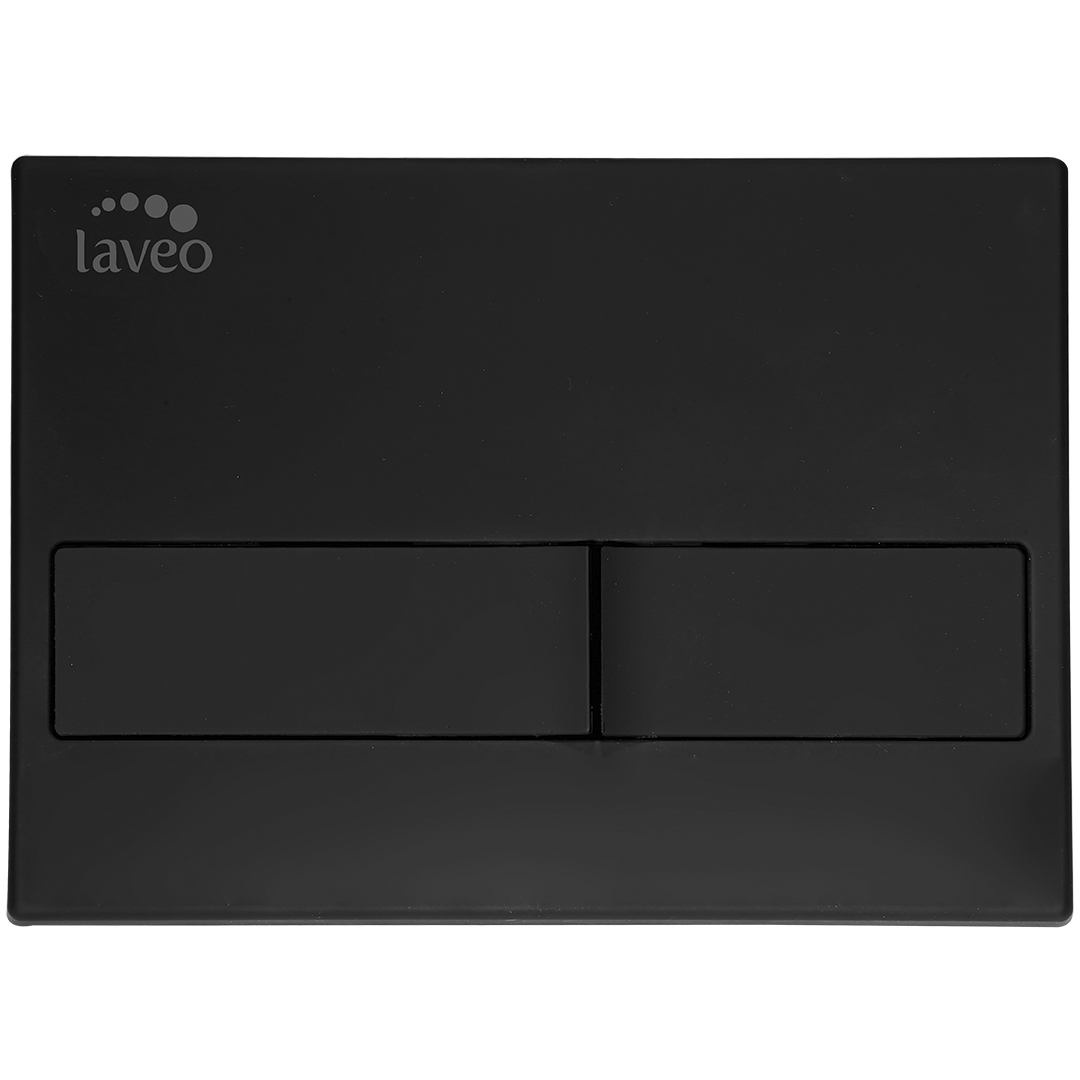 Laveo Beni botón de descarga para WC negro VPB795V