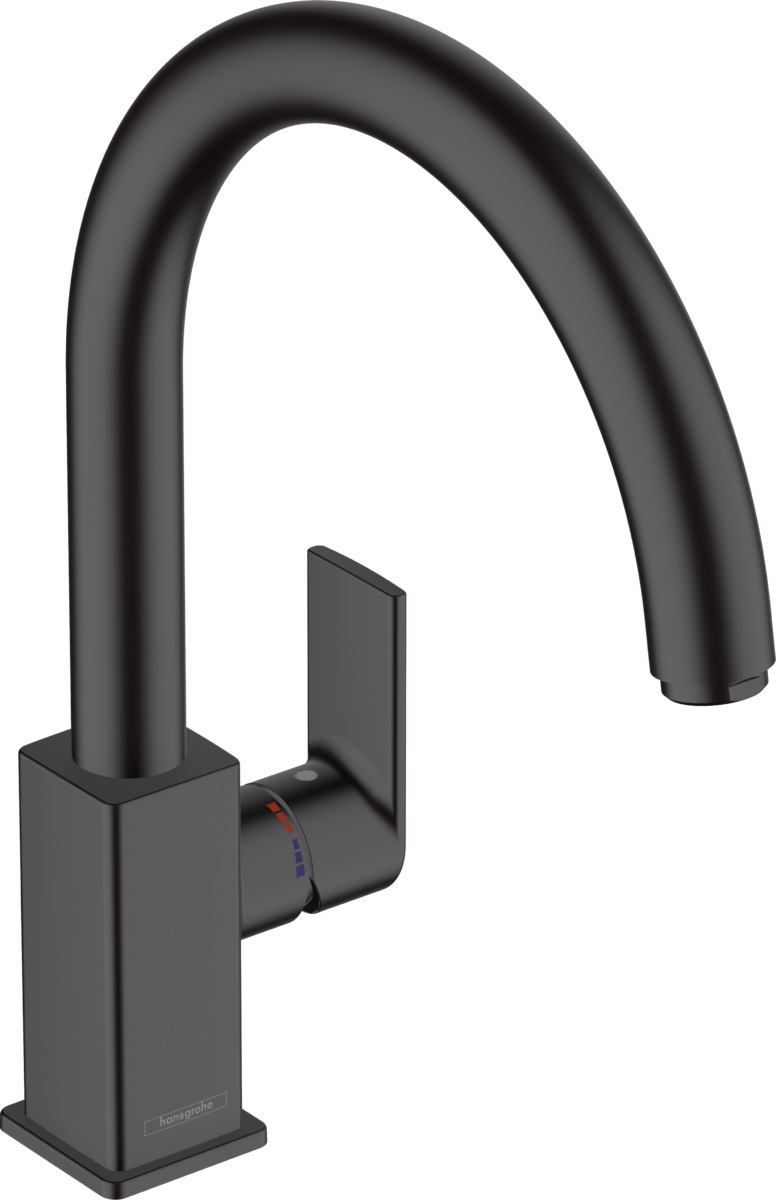 Hansgrohe Vernis Shape grifo de cocina de pie negro 71871670