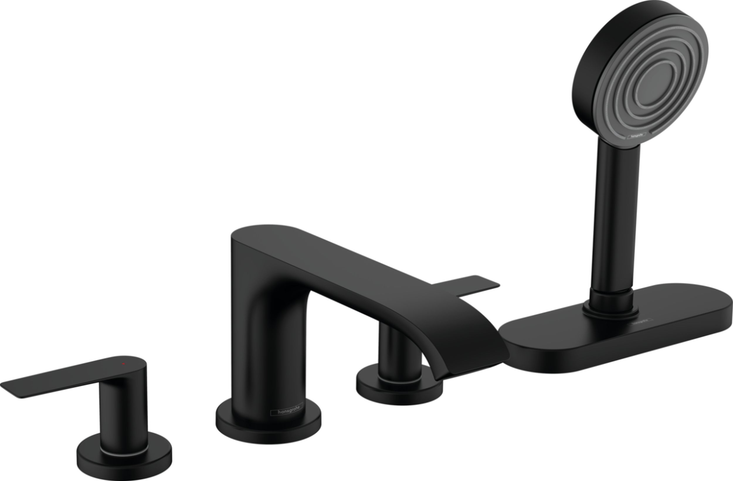 Hansgrohe Vivenis grifo de bañera y ducha en bañera negro 75444670
