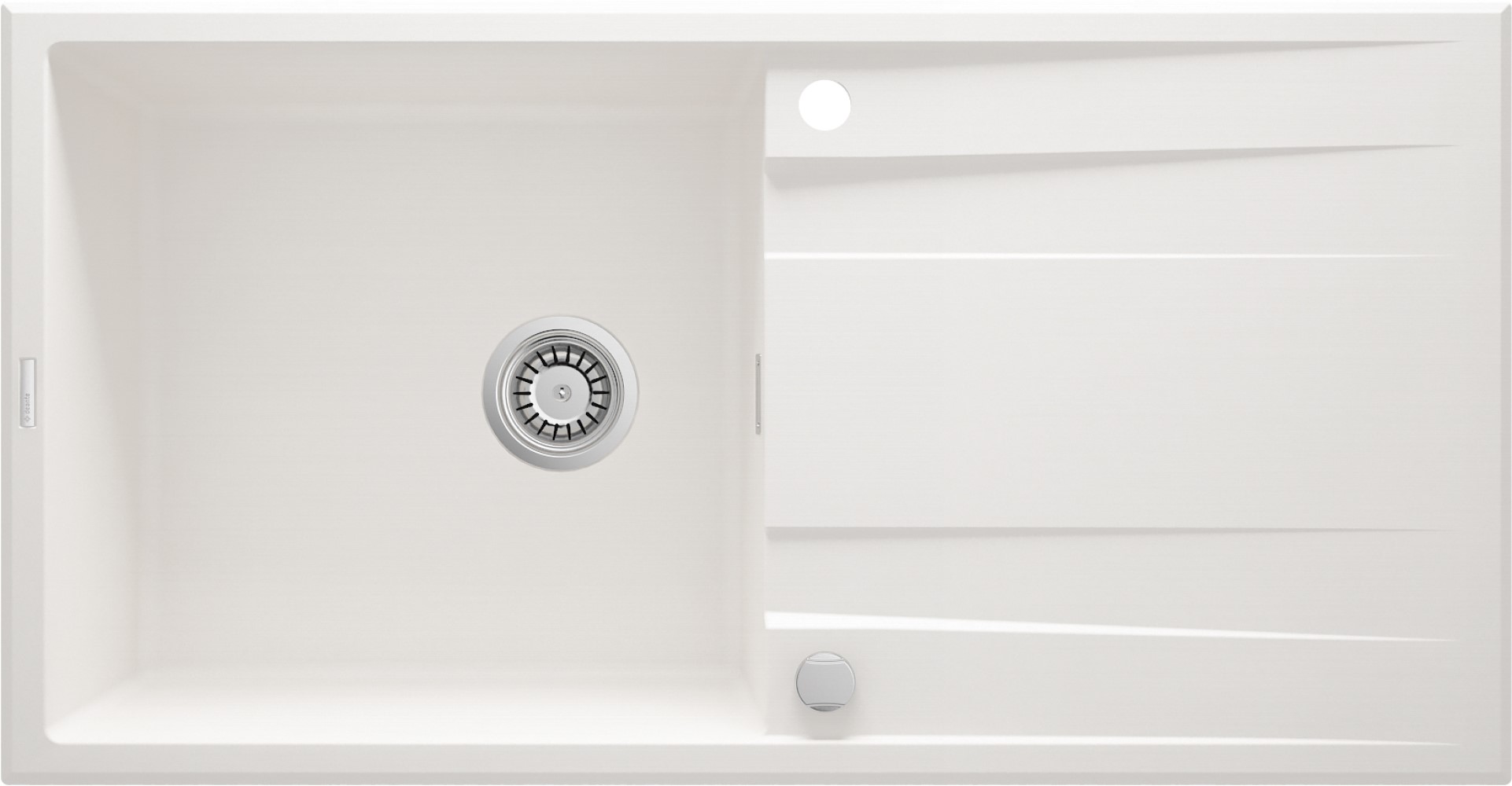 Deante Eridan fregadero de granito 100x52 cm blanco ZQE_A713