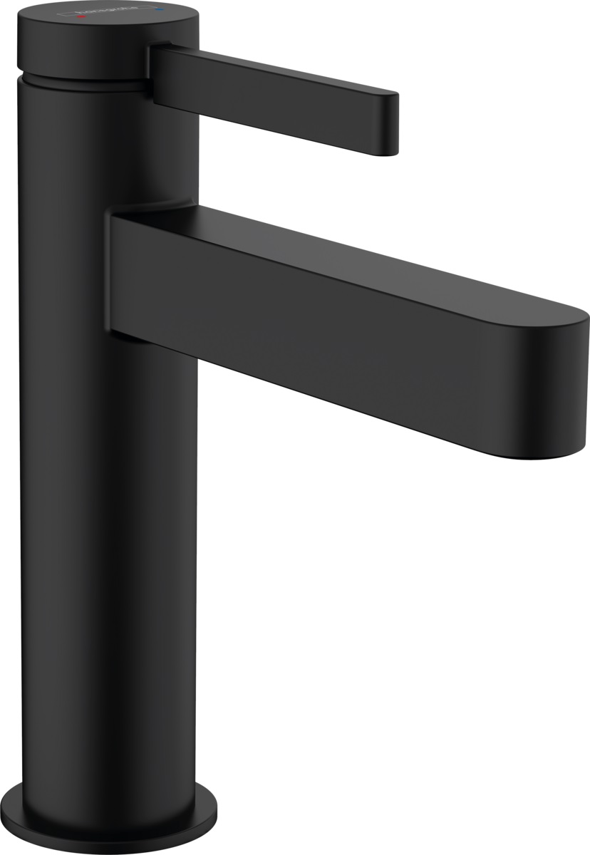 Hansgrohe Finoris grifo para lavabo de pie negro 76023670
