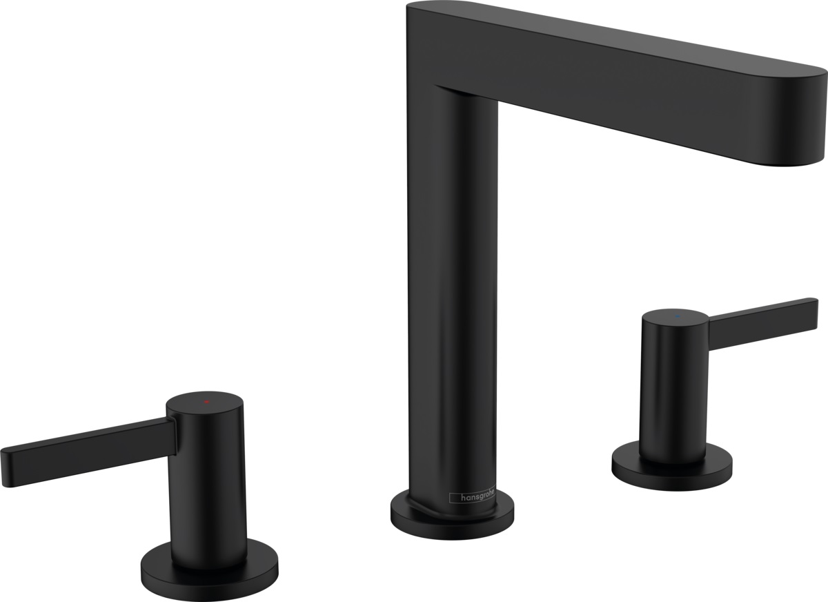 Hansgrohe Finoris grifo para lavabo de pie negro 76034670