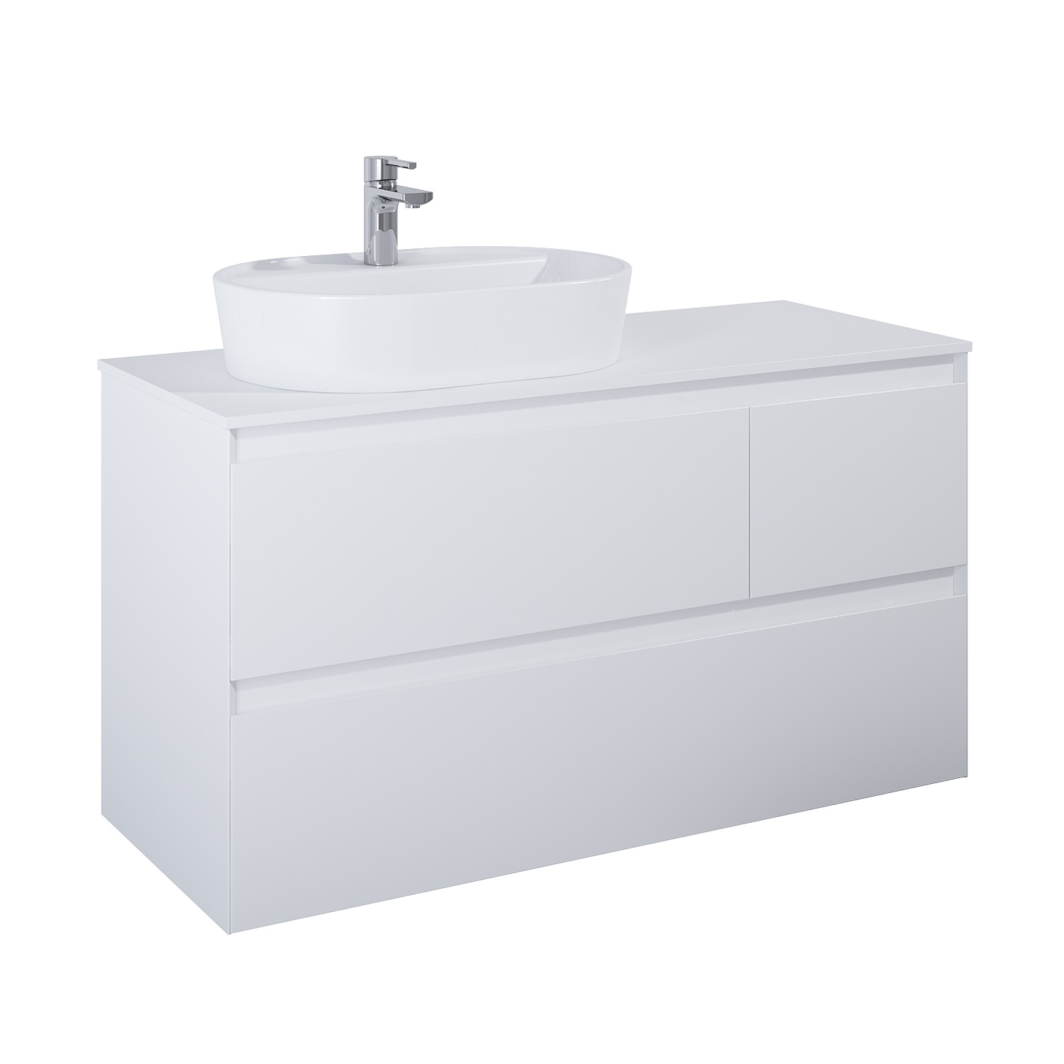 Elita Split armario 120x45.8x63.5 cm suspendido, para lavabo blanco RE012006155290