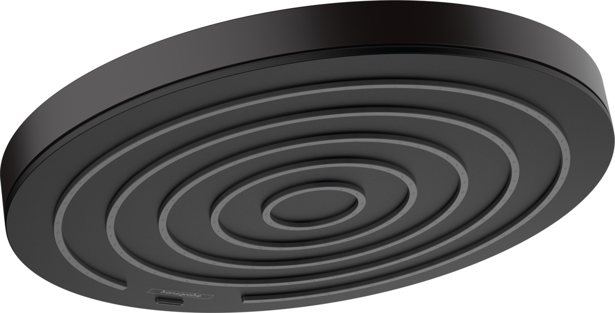 Hansgrohe Pulsify ducha con efecto lluvia 26x26 cm circular negro 24141670