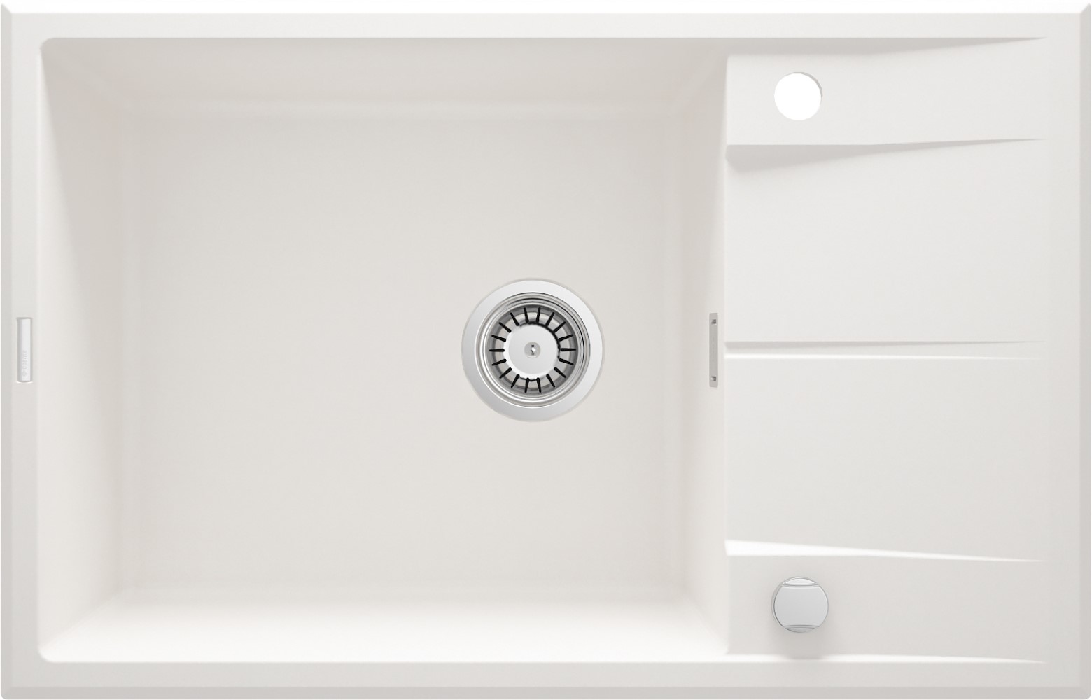 Deante Eridan fregadero de granito 78x50 cm blanco ZQE_A11B