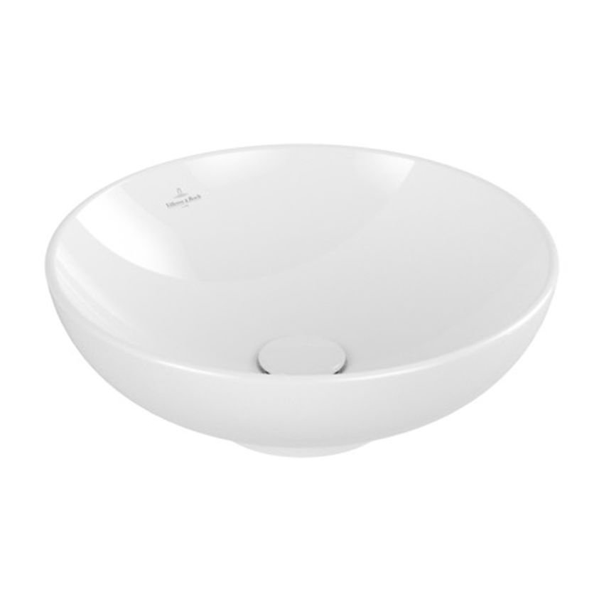 Villeroy & Boch Loop & Friends lavabo 42x42 cm circular sobre encimera blanco 4A460001