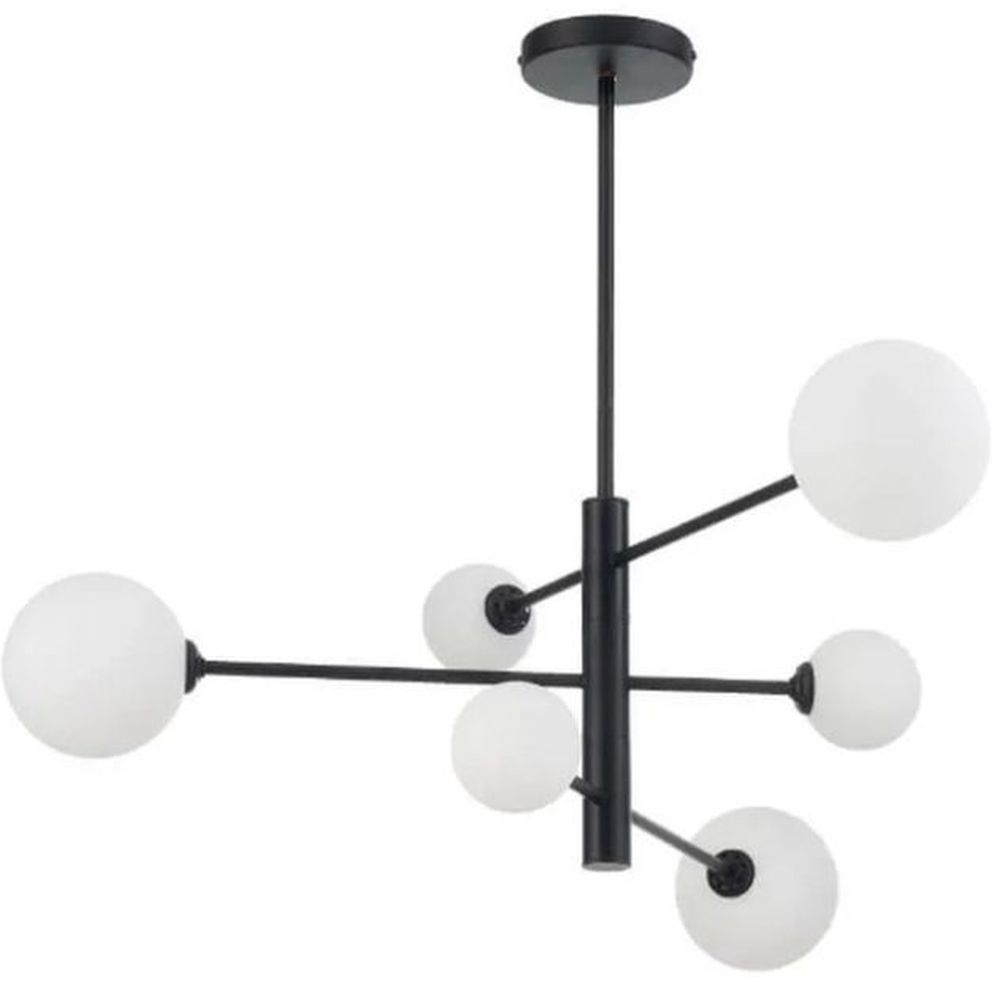 Light Prestige Dorado lámpara de techo 6x40 W blanco-negro LP-002/6PBK