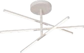 Mantra Torch lámpara de techo 6x36 W blanco 6827