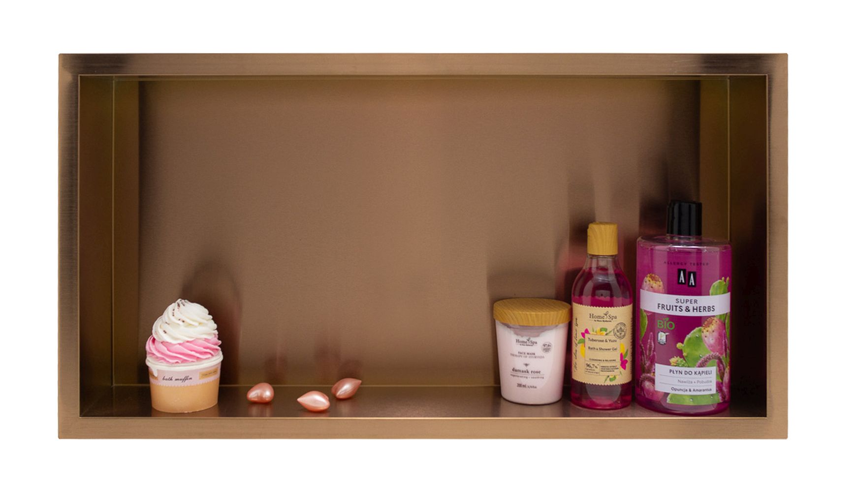 Balneo Wall-Box One Copper/Miedź estante empotrado 60 cm cobre OB-CO4
