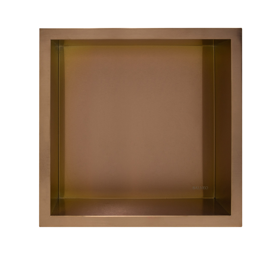 Balneo Wall-Box One Copper/Miedź estante empotrado 30 cm cobre OB-CO2