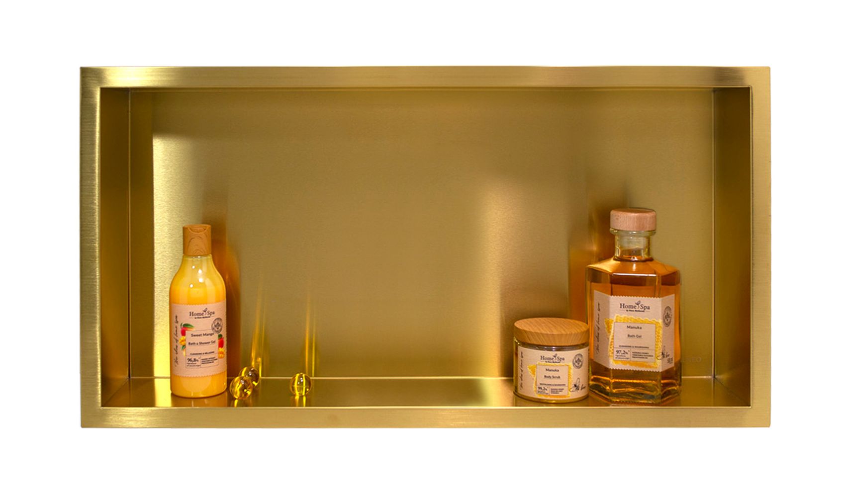 Balneo Wall-Box One Gold estante empotrado 60 cm oro OB-BR3