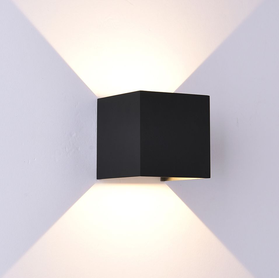 Mantra Davos XL lámpara de pared para exteriores 2x10 W negro 7437