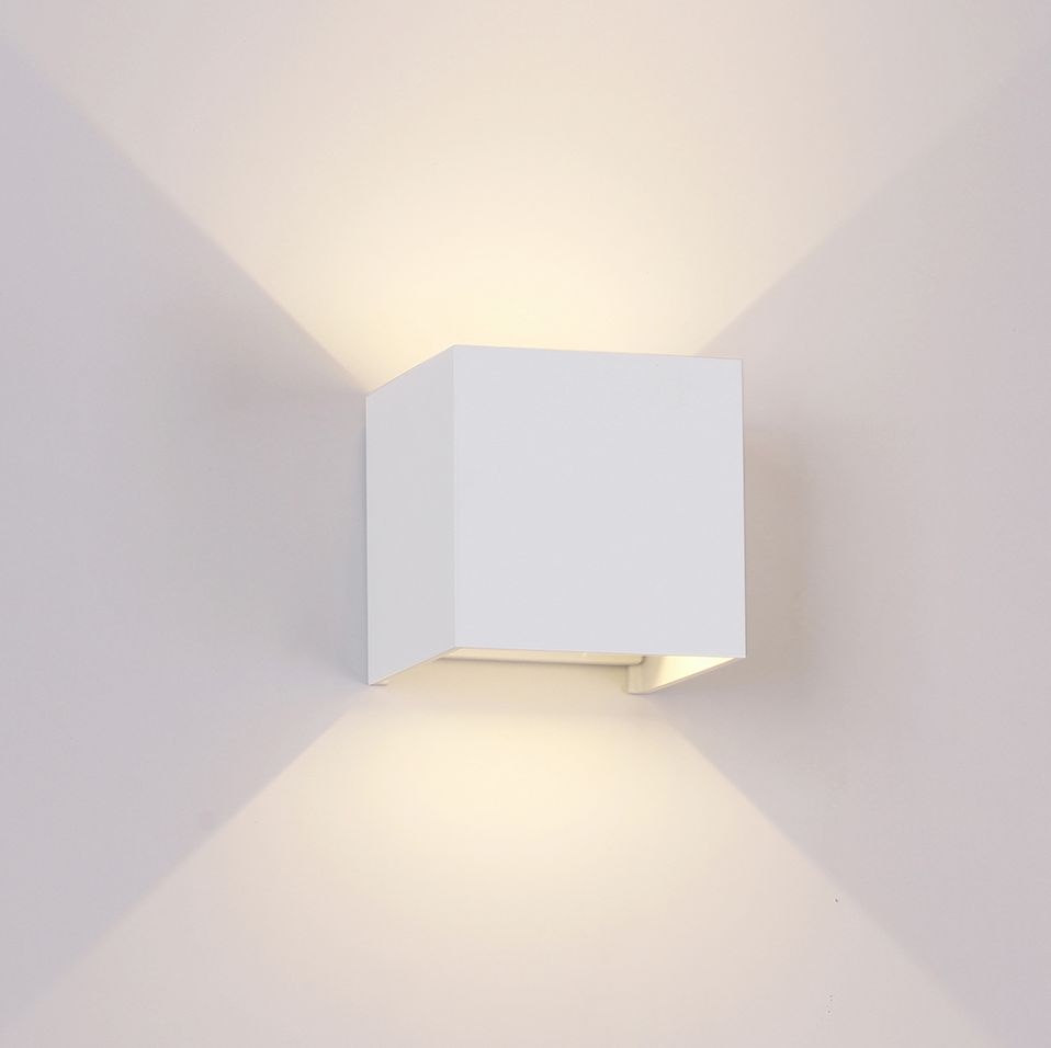 Mantra Davos XL lámpara de pared para exteriores 2x10 W blanco 7436