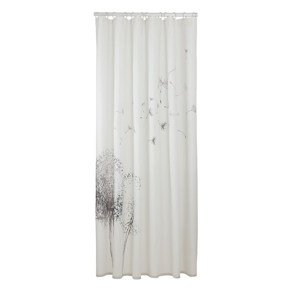 Sealskin Flow cortina de ducha 200x180 cm blanco-negro 800142