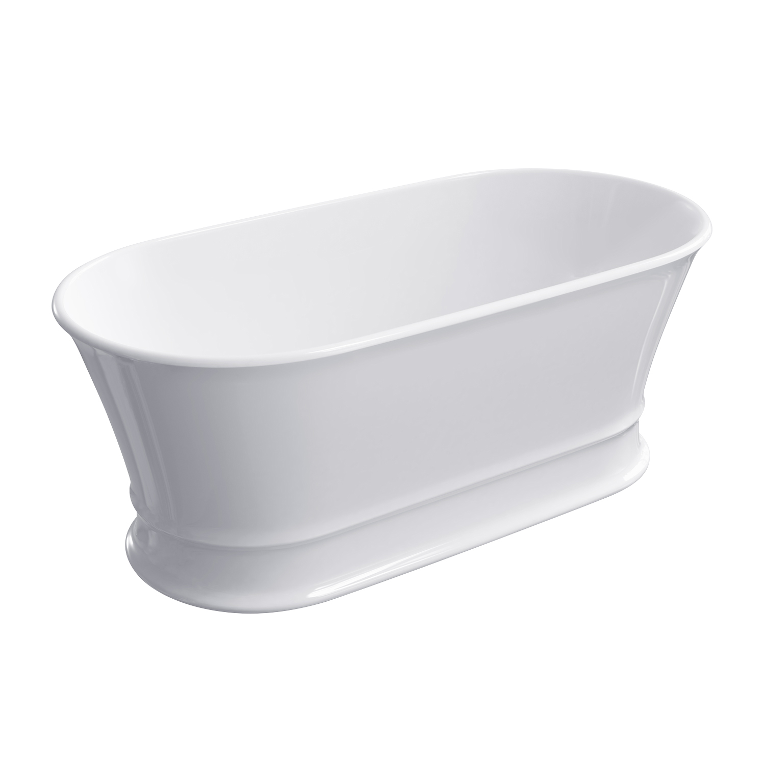 Omnires Classica M+ bañera exenta 160x79 cm oval blanco CLASSICAWWBP