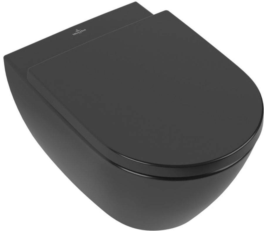 Villeroy & Boch Subway 2.0 miska WC wisząca bez kołnierza ebony mat 5614R0S5
