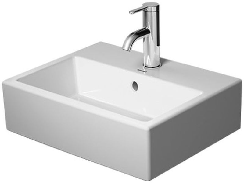 Duravit Vero Air lavabo 45x35 cm rectangular clásico-para mueble blanco 07244500271