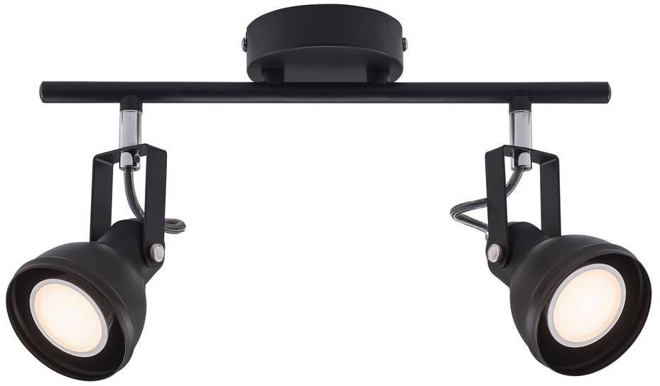Nordlux Aslak lámpara de techo 2x35 W negro 45730103