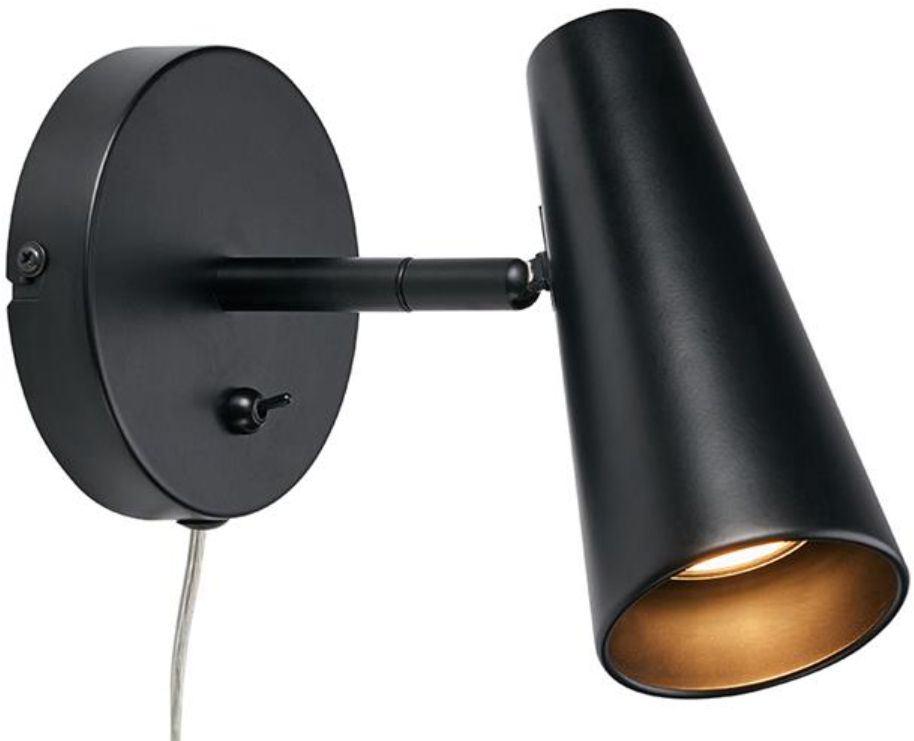 Markslöjd Crest lámpara de pared 1x7 W negro 108200