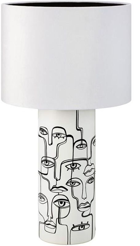 Markslöjd Family lámpara de sobremesa 1x40 W blanco-negro 108246