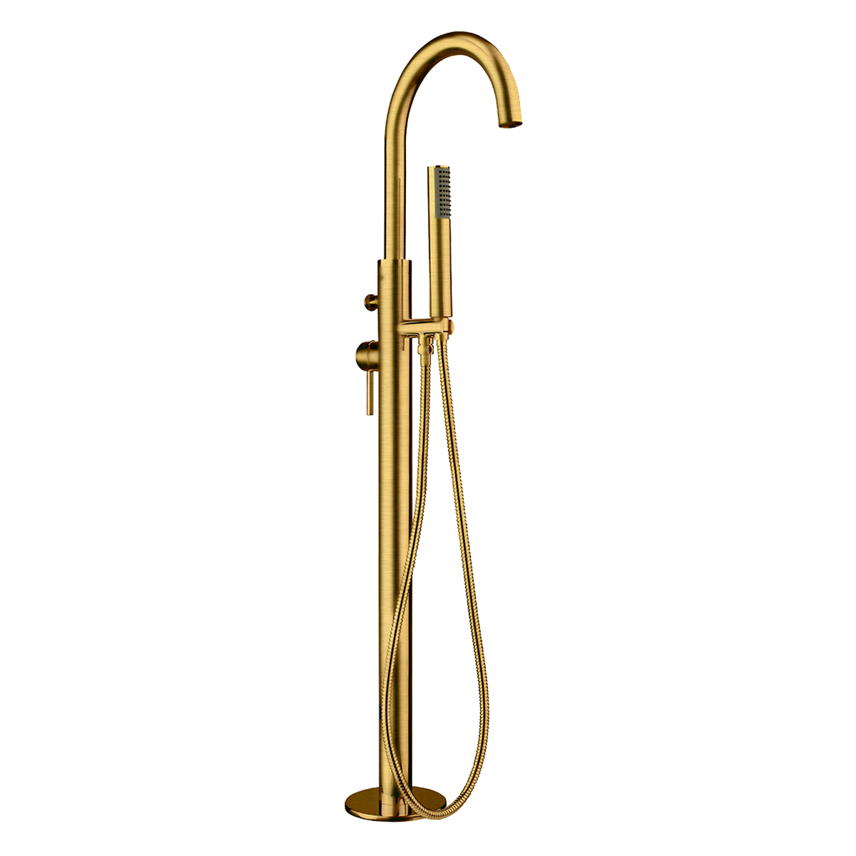 Oltens Molle grifo de bañera y ducha en suelo oro cepillado 34300810