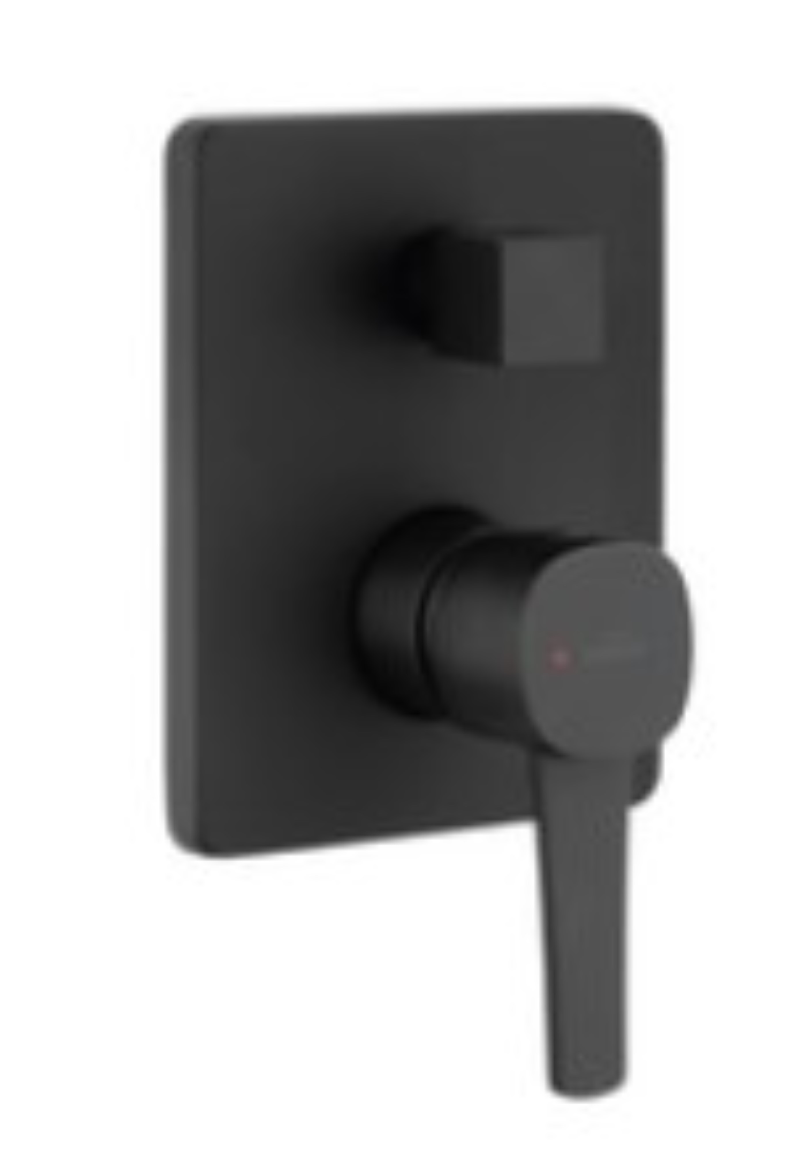 Invena Glamour grifo de bañera y ducha empotrado negro BP-02-4K2