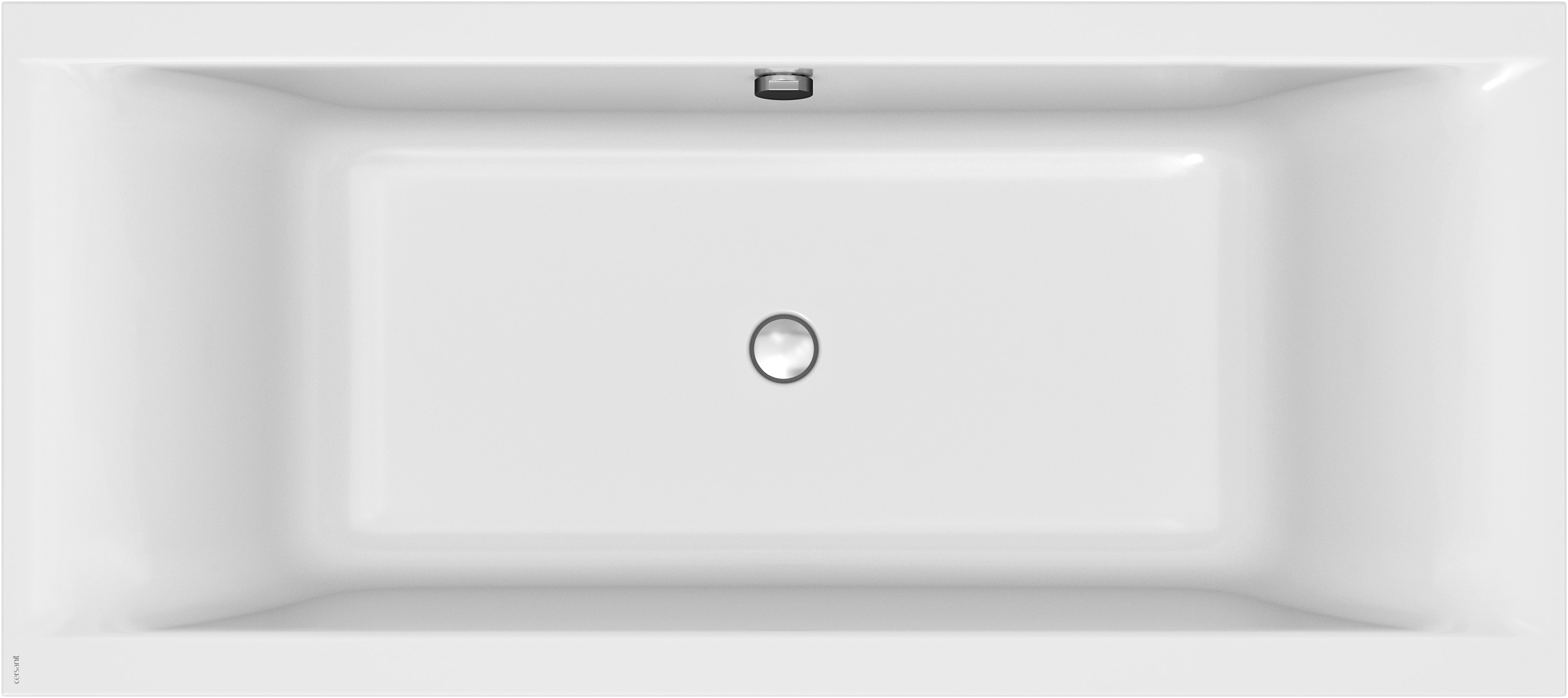 Cersanit Larga bañera rectangular slim 180x80 cm blanco S301-306