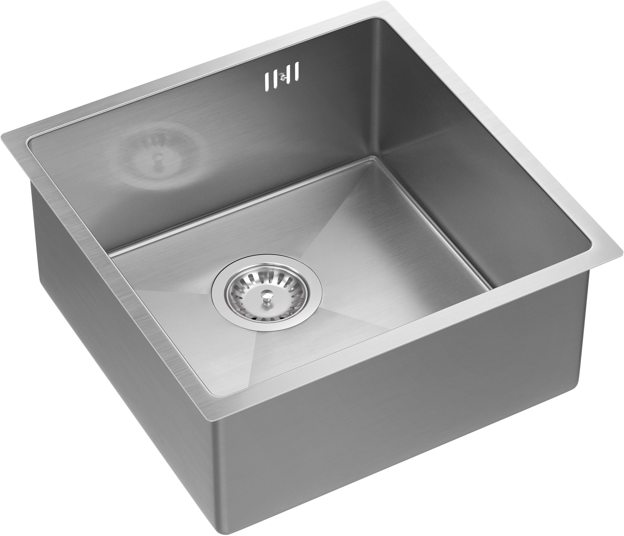 Quadron Anthony fregadero de acero 44x44 cm acero MF4444BS