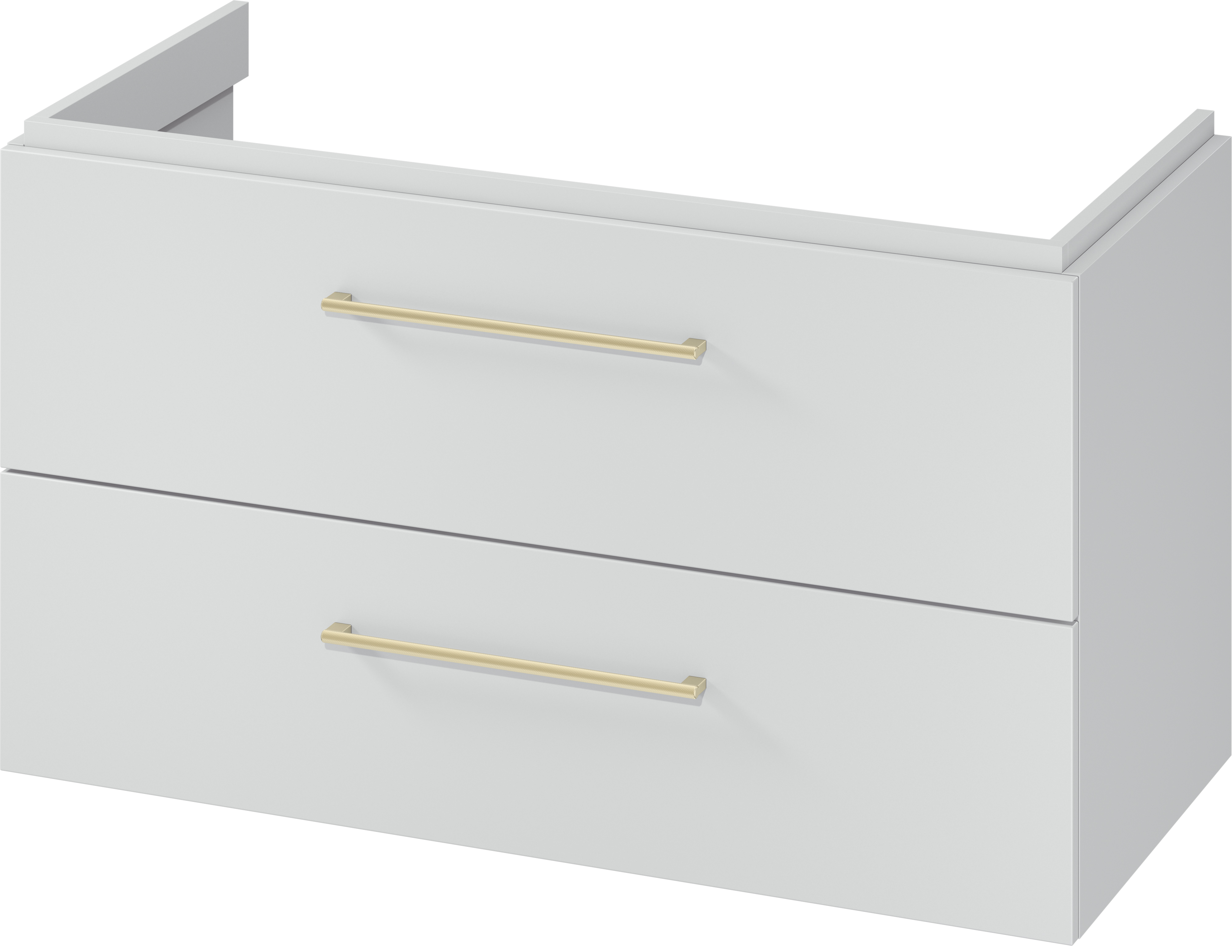 Cersanit Larga armario 99.4x44.4x57.2 cm suspendido, para lavabo gris S932-078
