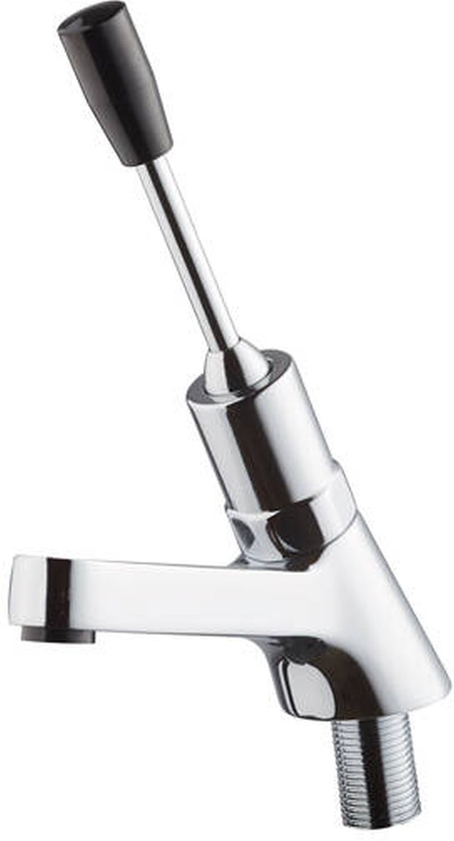 Faneco grifo para lavabo de pie pulsador cromo FAN9001L