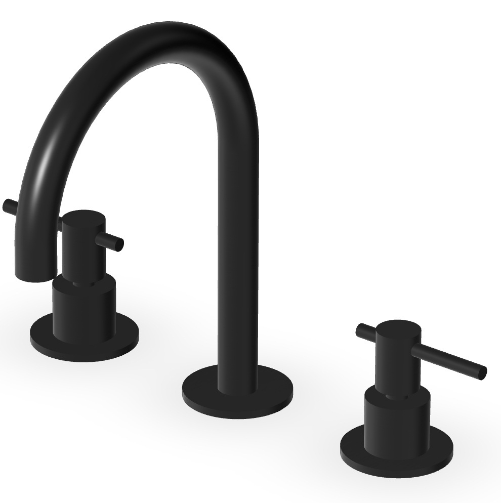 Zucchetti Helm grifo para lavabo de pie negro ZHL515.XP81