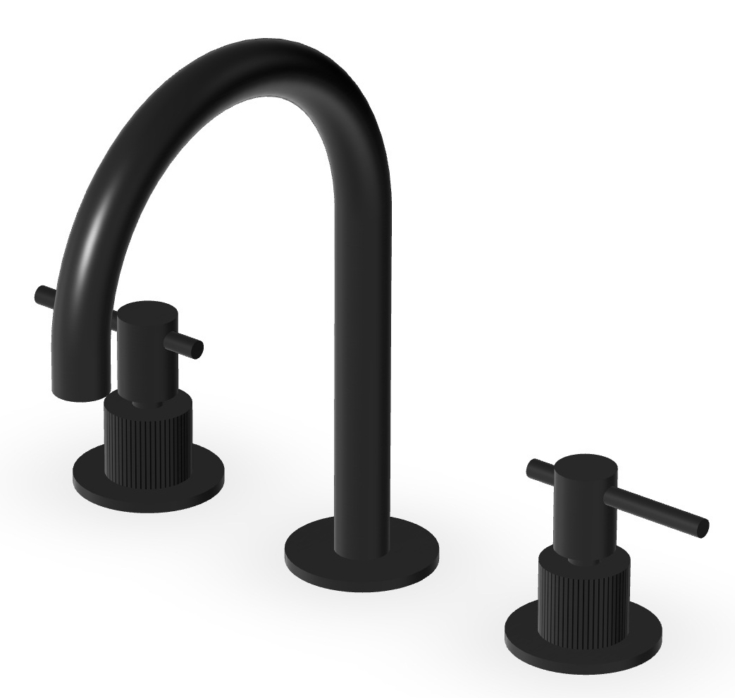 Zucchetti Helm grifo para lavabo de pie negro ZHL515.XP81G2