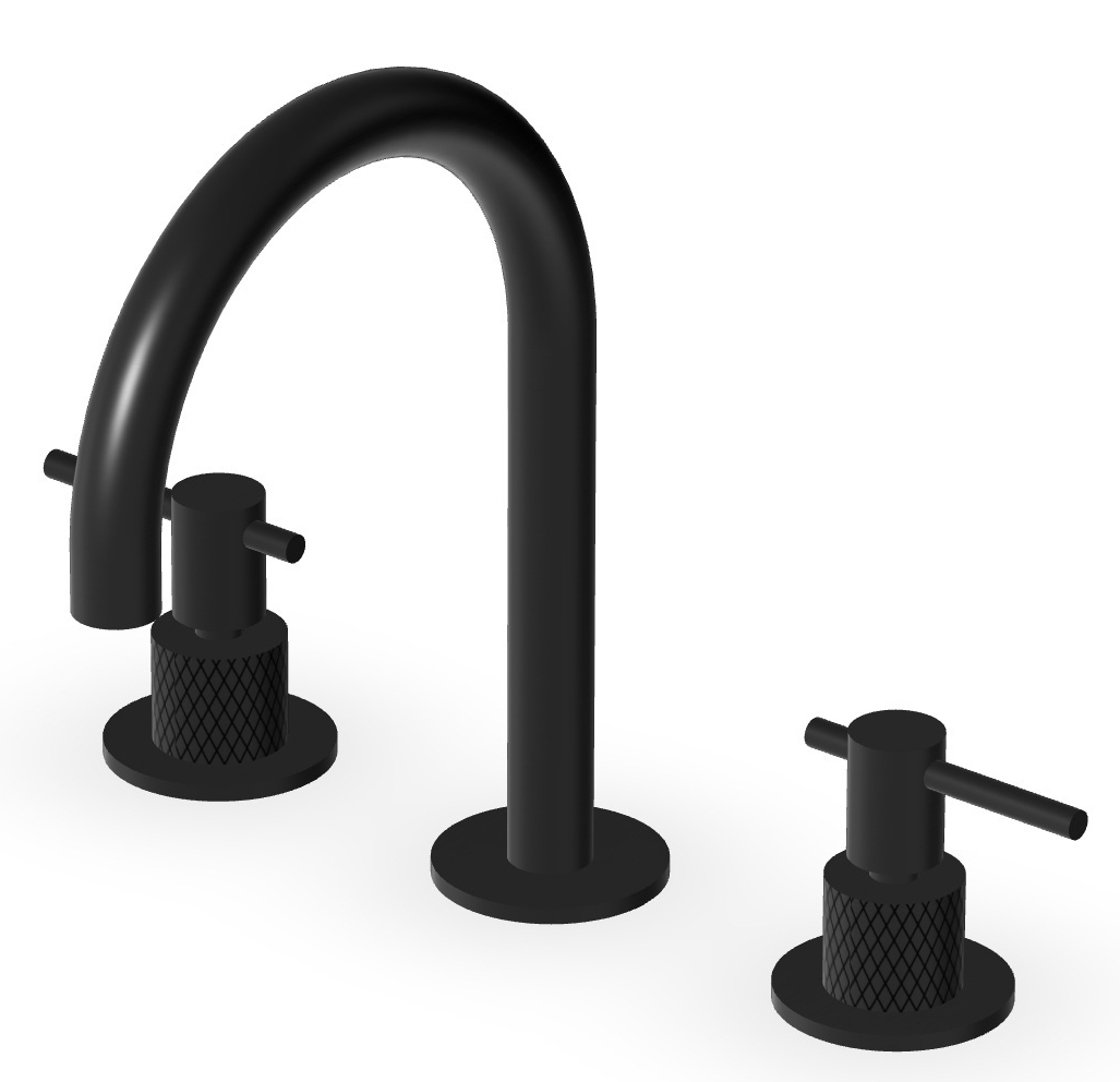 Zucchetti Helm grifo para lavabo de pie negro ZHL515.XP81G3