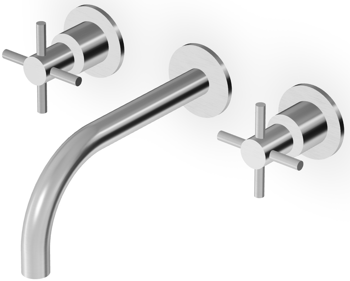 Zucchetti Helm grifo para lavabo empotrado acero ZHM760.X